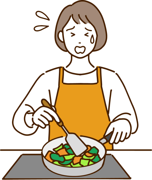 家事に追われる女性