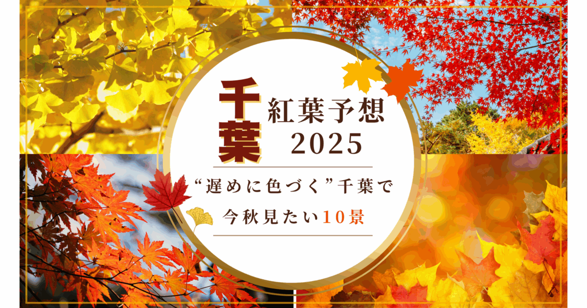 千葉の紅葉2025【予想】——“遅めに色づく”千葉で、今秋見たい10景
