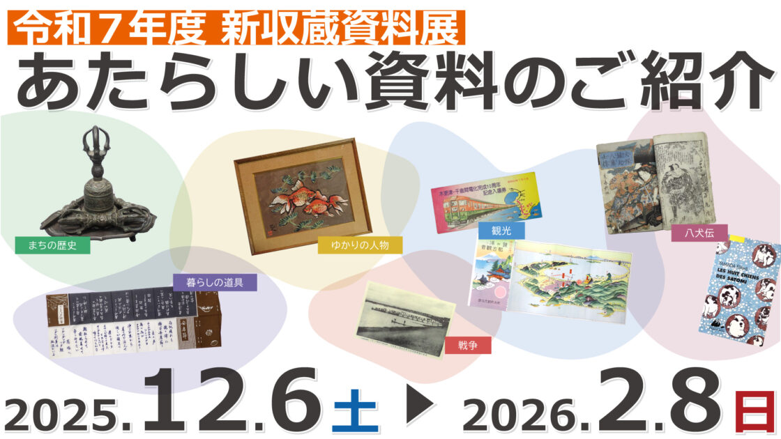 新収蔵資料展「あたらしい資料のご紹介」